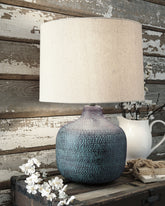 Best Furniture Outlet - Ashley Furniture - Malthace Lighting - Table Lamp (Set of 2) / Patina - L207304X2