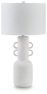 Best Furniture Outlet - Ashley Furniture - Perringhill Lighting - Metal Table Lamp (1/CN) / Distressed White - L207504