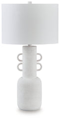 Best Furniture Outlet - Ashley Furniture - Perringhill Lighting - Metal Table Lamp (1/CN) / Distressed White - L207504