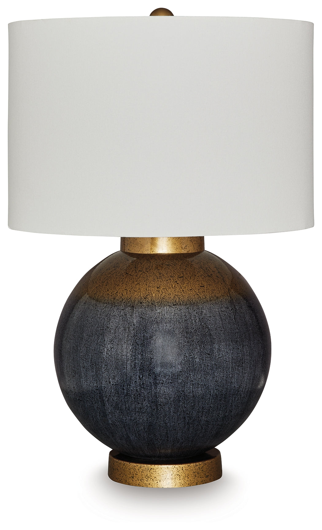 Best Furniture Outlet - Ashley Furniture - Adara Lighting - Metal Table Lamp (1/CN) / Blue/Gold Finish - L207564