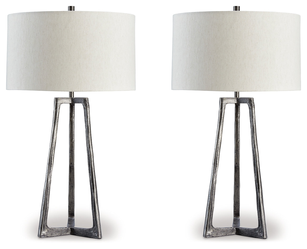 Best Furniture Outlet - Ashley Furniture - Ryandale Lighting - Table Lamp (Set of 2) / Antique Pewter Finish - L208334X2
