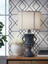 Best Furniture Outlet - Ashley Furniture - Morvanford Lighting - Poly Table Lamp (1/CN) / Antique Black - L235834