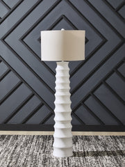 Best Furniture Outlet - Ashley Furniture - Veraleigh Lighting - Poly Floor Lamp (1/CN) / White - L235851