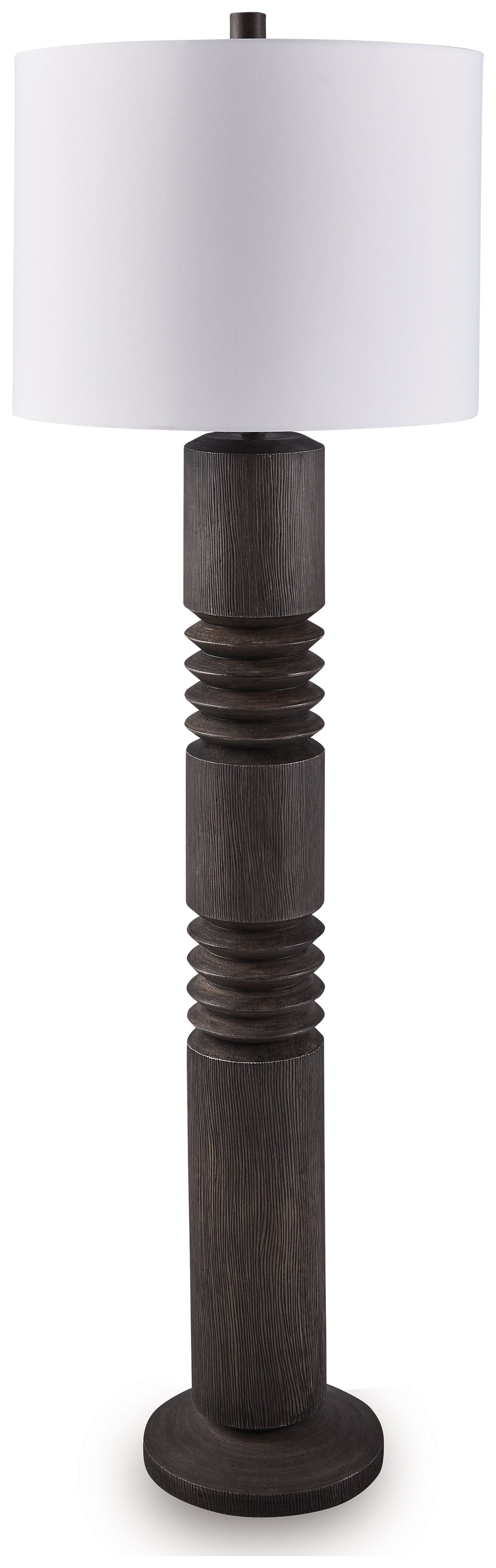 Best Furniture Outlet - Ashley Furniture - Fainwell Lighting - Poly Floor Lamp (1/CN) / Distressed Black - L235861