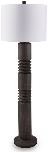 Best Furniture Outlet - Ashley Furniture - Fainwell Lighting - Poly Floor Lamp (1/CN) / Distressed Black - L235861