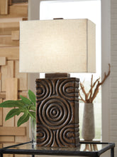 Best Furniture Outlet - Ashley Furniture - Heathbury Lighting - Paper Table Lamp (1/CN) / Antique Brown - L235964