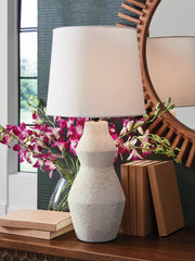Best Furniture Outlet - Ashley Furniture - Dawthorne Lighting - Paper Table Lamp (1/CN) / Cream - L236034