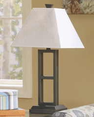 Best Furniture Outlet - Ashley Furniture - Deidra Lighting - Metal Table Lamp (Set of 2) / Black - L318924