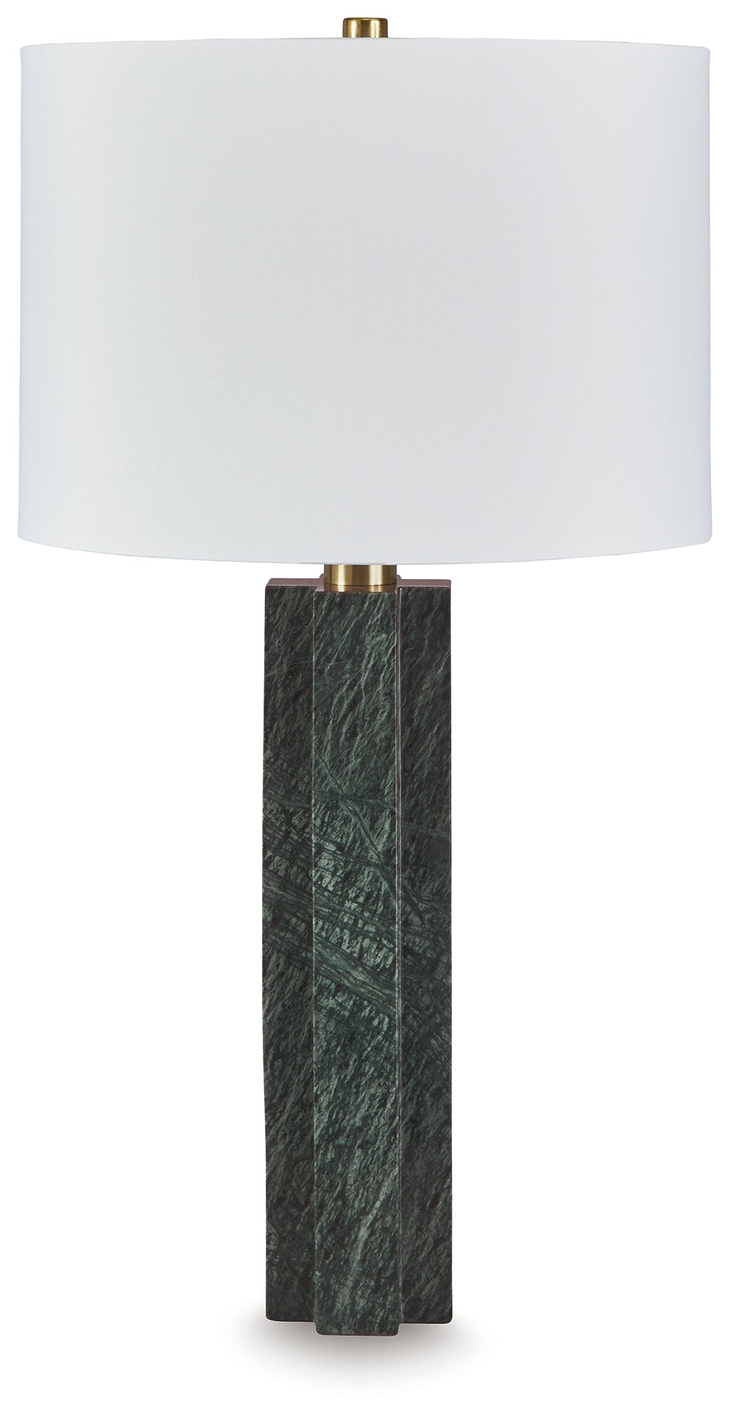 Best Furniture Outlet - Ashley Furniture - Keegan Lighting - Marble Table Lamp (1/CN) / Green - L429084