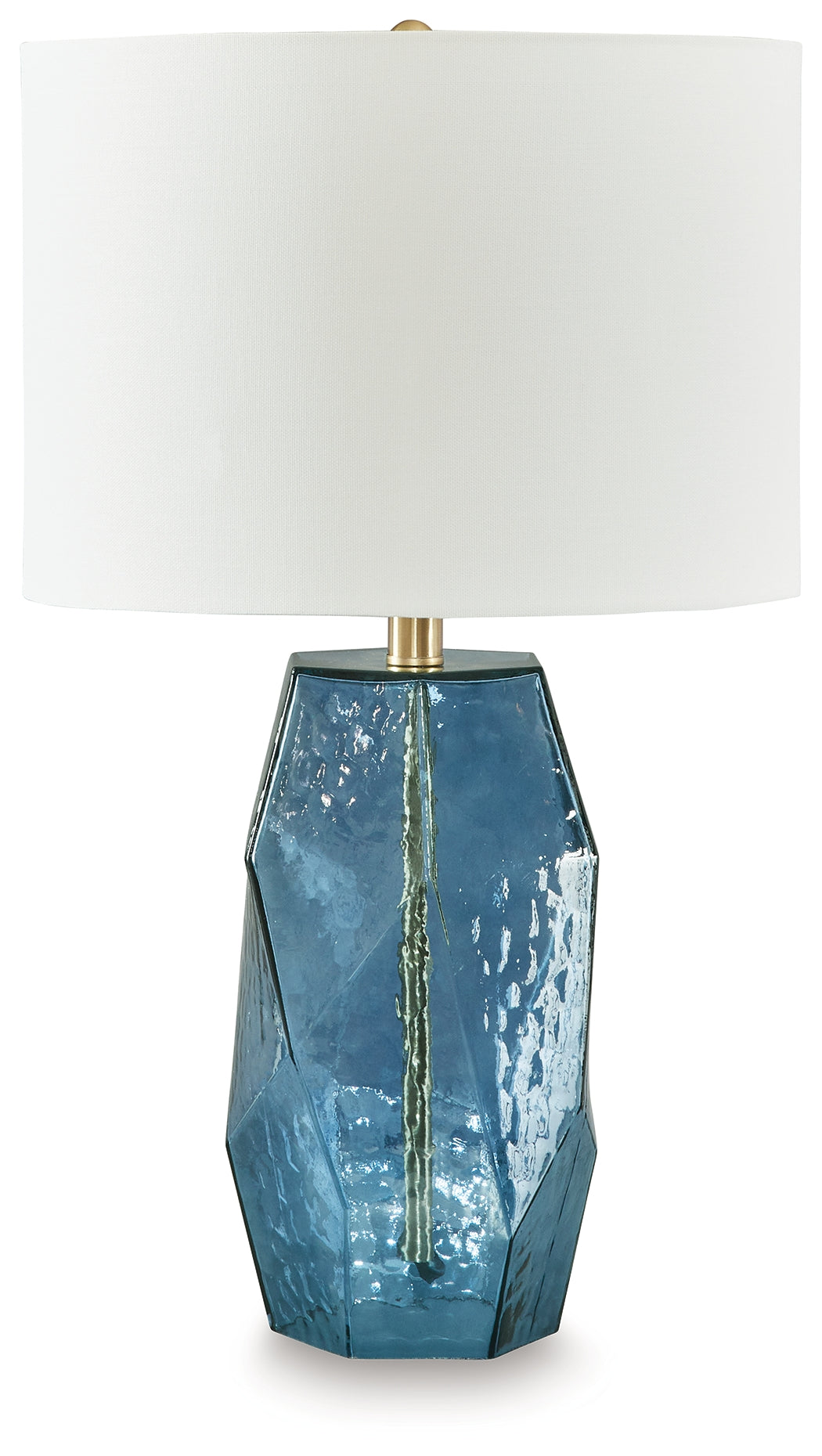 Best Furniture Outlet - Ashley Furniture - Tallow Lighting - Glass Table Lamp (1/CN) / Blue - L430854