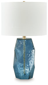 Best Furniture Outlet - Ashley Furniture - Tallow Lighting - Glass Table Lamp (1/CN) / Blue - L430854