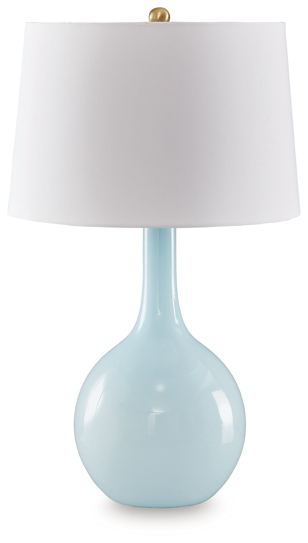 Best Furniture Outlet - Ashley Furniture - Rylanton Lighting - Glass Table Lamp (1/CN) / Aqua - L430874