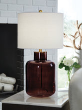 Best Furniture Outlet - Ashley Furniture - Mette Lighting - Glass Table Lamp (1/CN) / Brown/Gold Finish - L430924