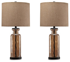 Best Furniture Outlet - Ashley Furniture - Laurentia Lighting - Table Lamp (Set of 2) / Champagne - L431414X2