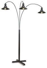 Best Furniture Outlet - Ashley Furniture - Sheriel Lighting - Metal Arc Lamp (1/CN) / Black - L725059