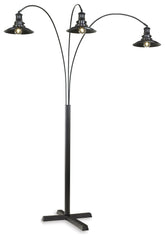 Best Furniture Outlet - Ashley Furniture - Sheriel Lighting - Metal Arc Lamp (1/CN) / Black - L725059