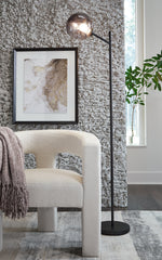 Best Furniture Outlet - Ashley Furniture - Abanson Lighting - Metal Floor Lamp (1/CN) / Black - L734381