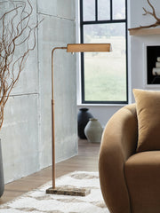 Best Furniture Outlet - Ashley Furniture - Yafe Lighting - Metal Floor Lamp (1/CN) / Bronze Finish - L734411