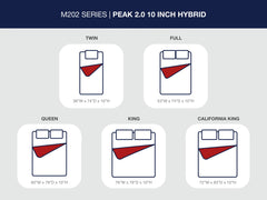 Peak 2.0 10 Hybrid Mattresses