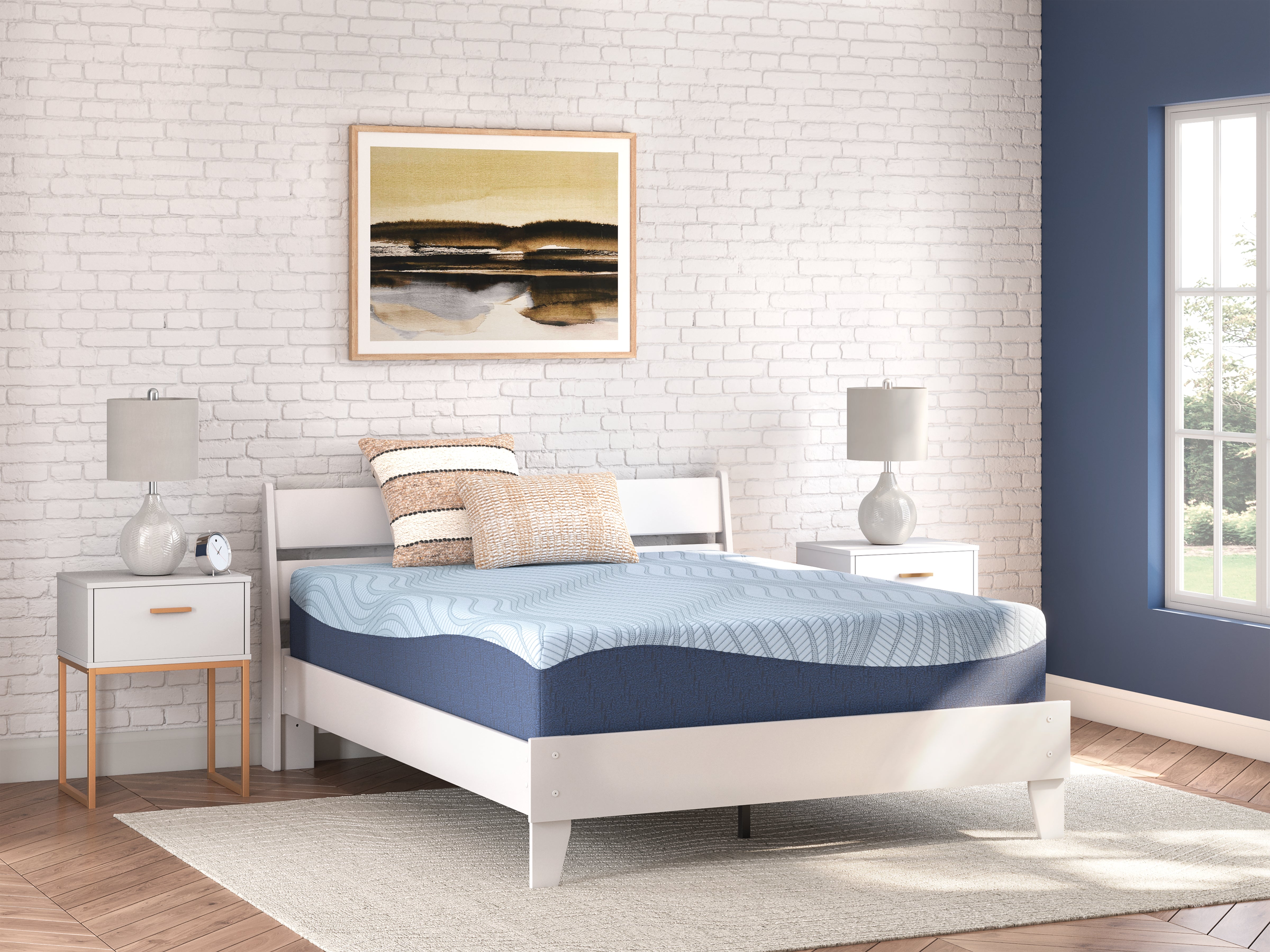 Best Furniture Outlet - Ashley Furniture - Peak 2.0 12 Memory Foam Mattresses - Full / White - M20621