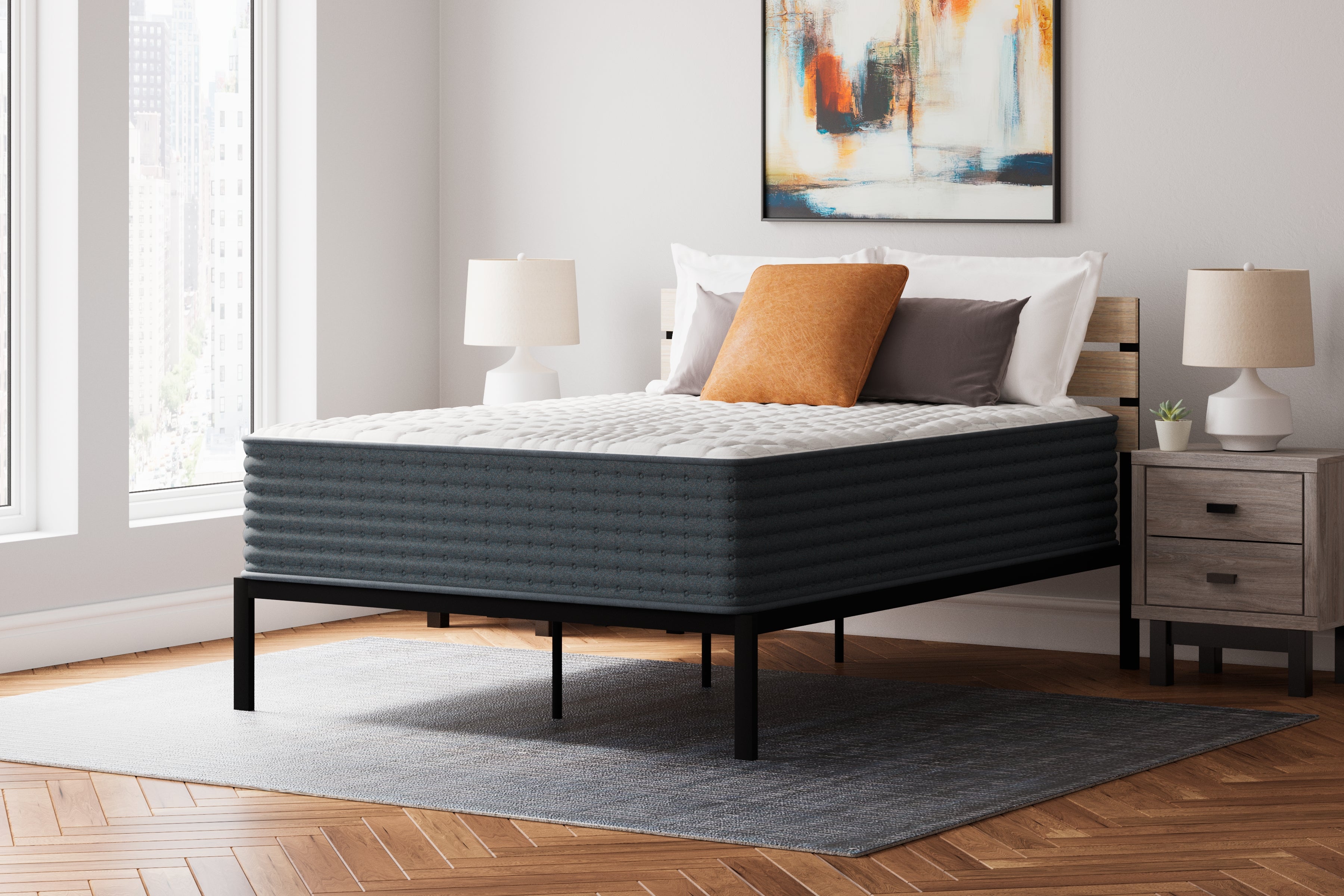 Best Furniture Outlet - Ashley Furniture - Hybrid 1400 Mattresses - California King / White - M43751