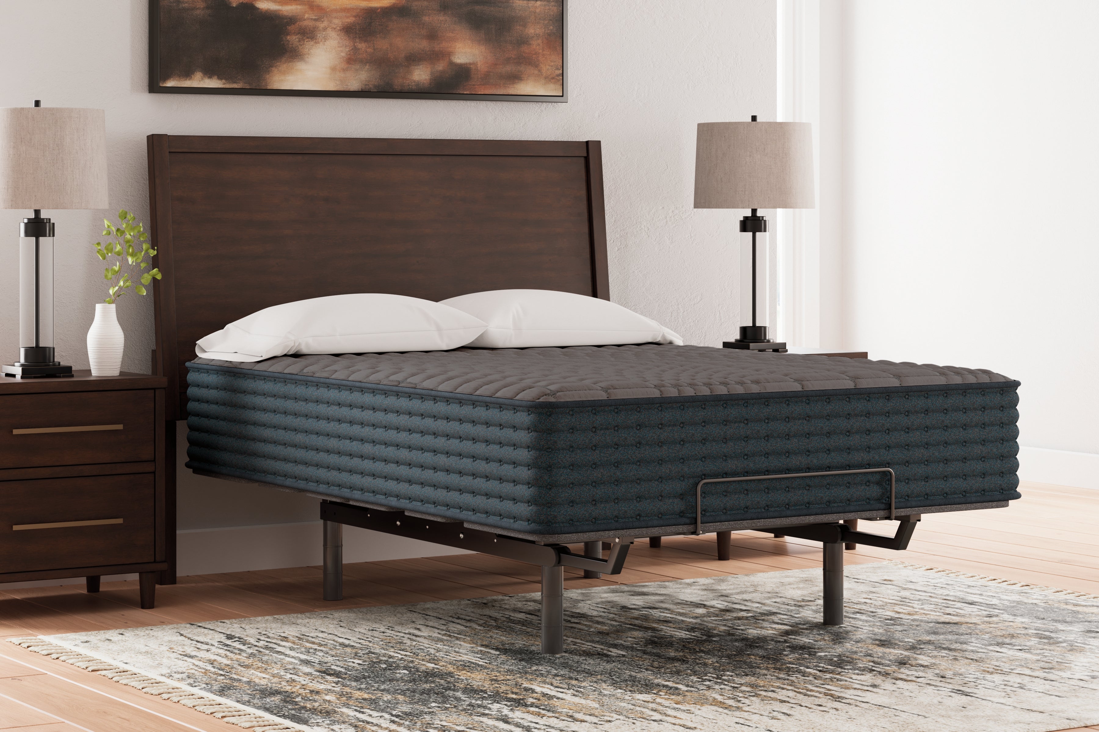Best Furniture Outlet - Ashley Furniture - Gray 1200 Hybrid Mattresses - King / Gray - M43841