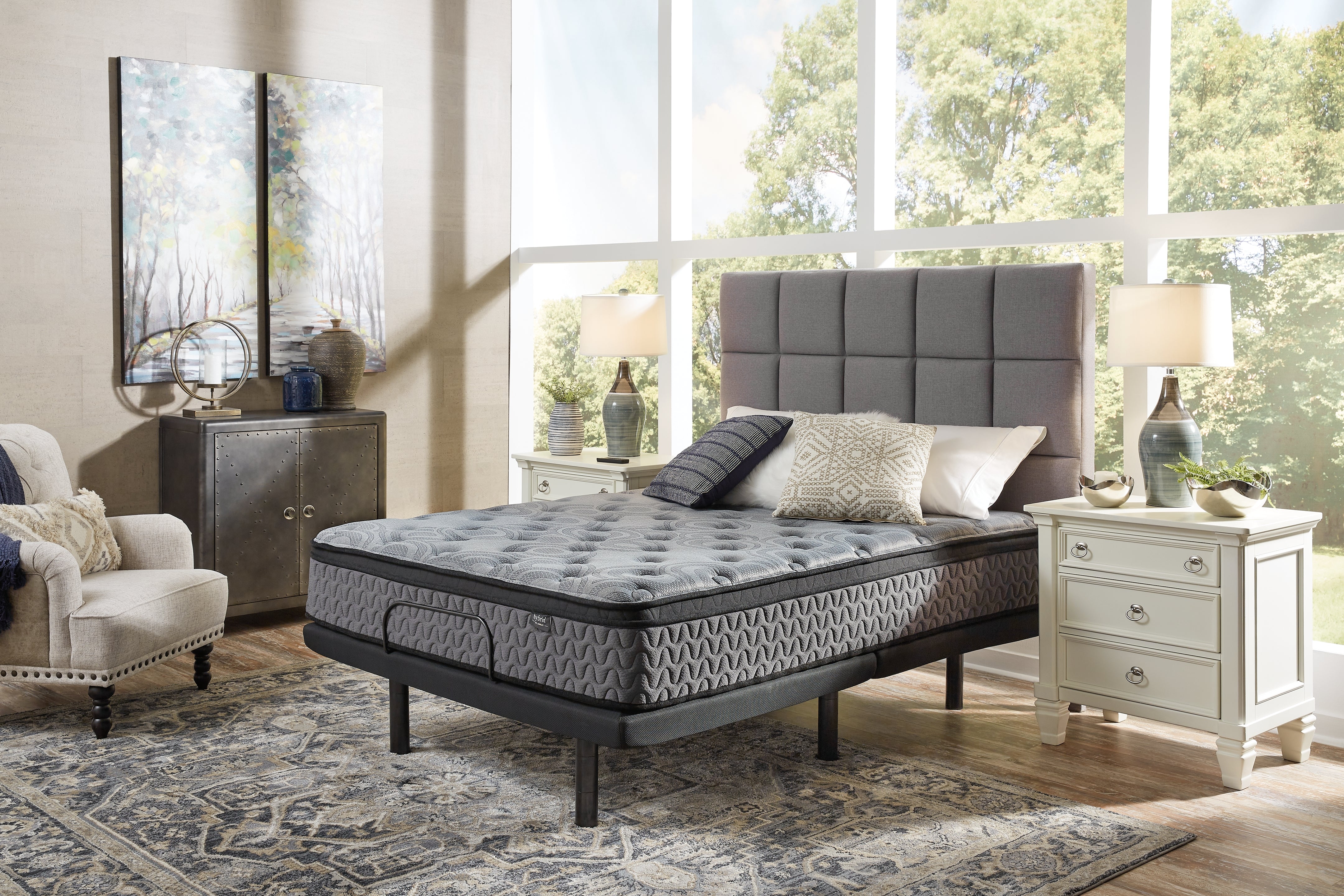 Best Furniture Outlet - Ashley Furniture - Augusta2 Mattresses - Queen / Gray - M52531
