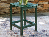 Best Furniture Outlet - Ashley Furniture - Sundown Shores Outdoor - Rectangular End Table / Green - PCP007-703
