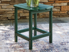Best Furniture Outlet - Ashley Furniture - Sundown Shores Outdoor - Rectangular End Table / Green - PCP007-703