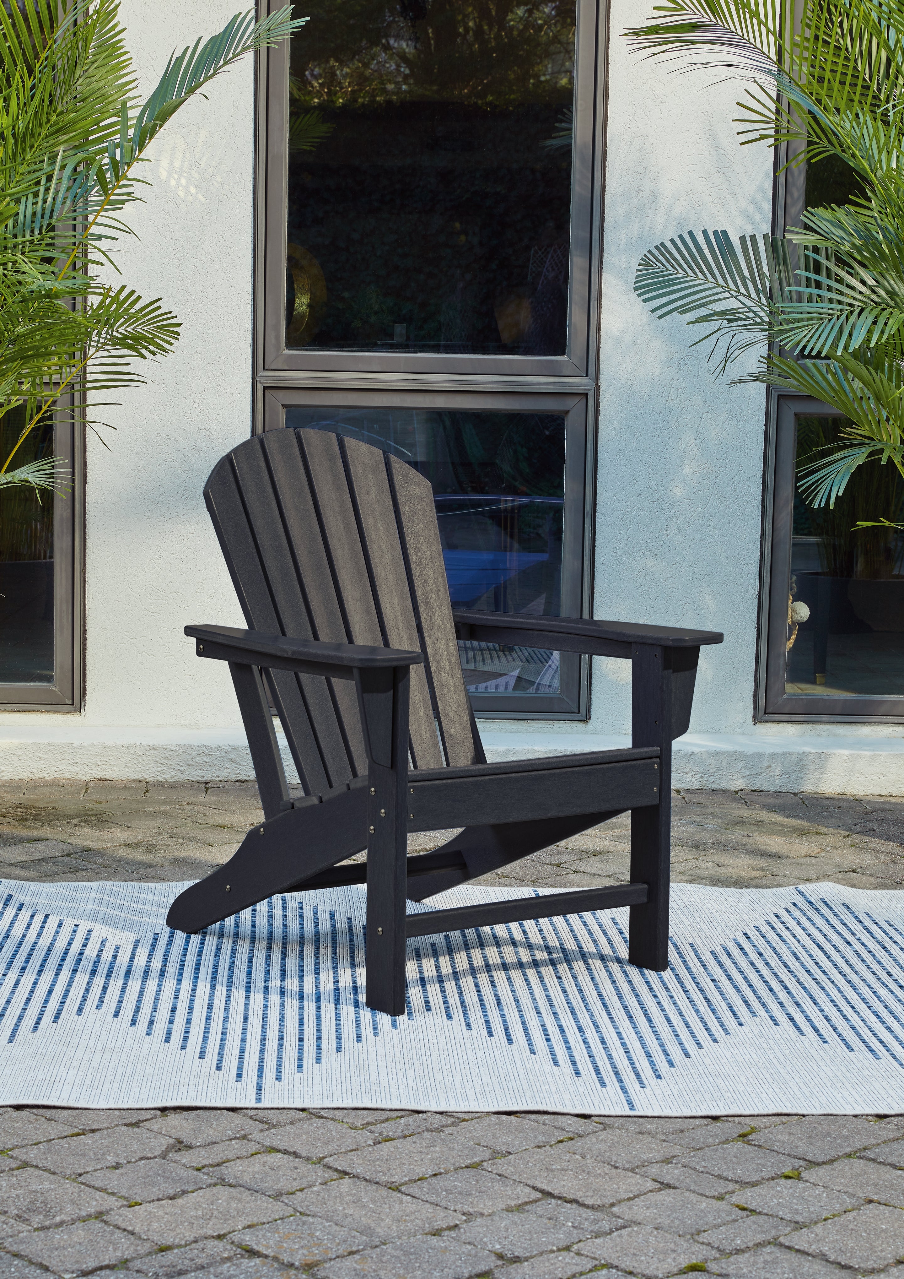 Best Furniture Outlet - Ashley Furniture - Sundown Treasure Outdoor - Adirondack Chair / Black - P008-898