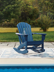 Best Furniture Outlet - Ashley Furniture - Sundown Shores Outdoor - Rocking Chair / Blue - PCP019-827