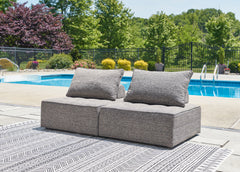 Best Furniture Outlet - Ashley Furniture - Bree Zee Outdoor - 2-Piece Outdoor Sectional / Brown - P160P3
