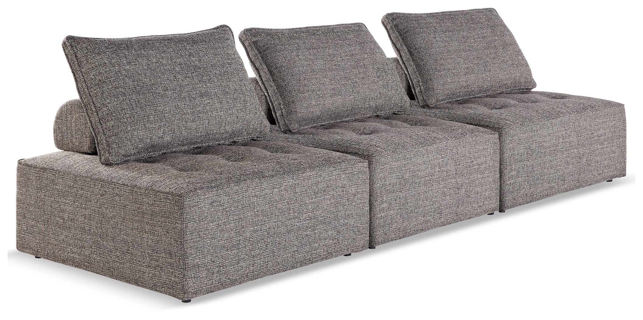 Best Furniture Outlet - Ashley Furniture - Bree Zee Outdoor - 3-Piece Outdoor Modular Seating / Brown - P160P9