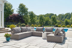 Best Furniture Outlet - Ashley Furniture - Bree Zee Outdoor - 8-Piece Outdoor Sectional / Brown - P160P6