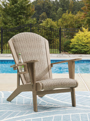 Best Furniture Outlet - Ashley Furniture - Marina Sun Outdoor - Adirondack Chair / Beige - PCP204-898