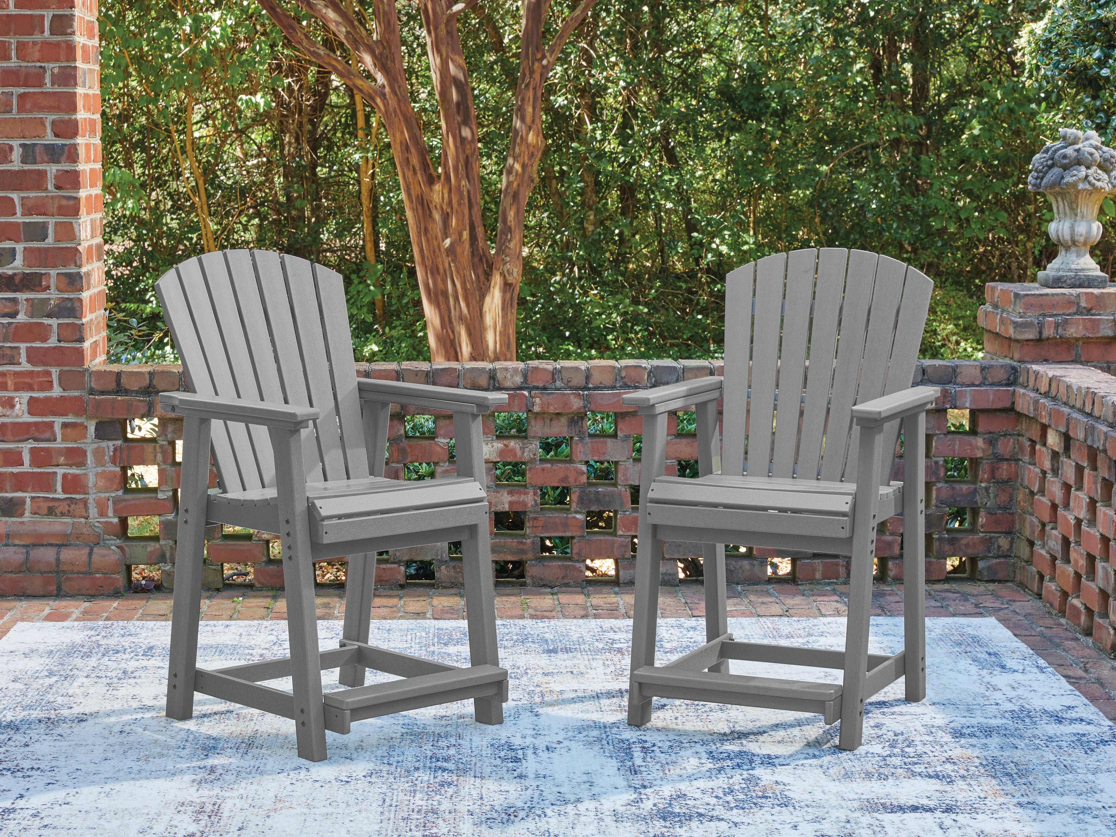 Best Furniture Outlet - Ashley Furniture - Sanctuary Beach Outdoor - Barstool (Set of 2) - PCP227-124