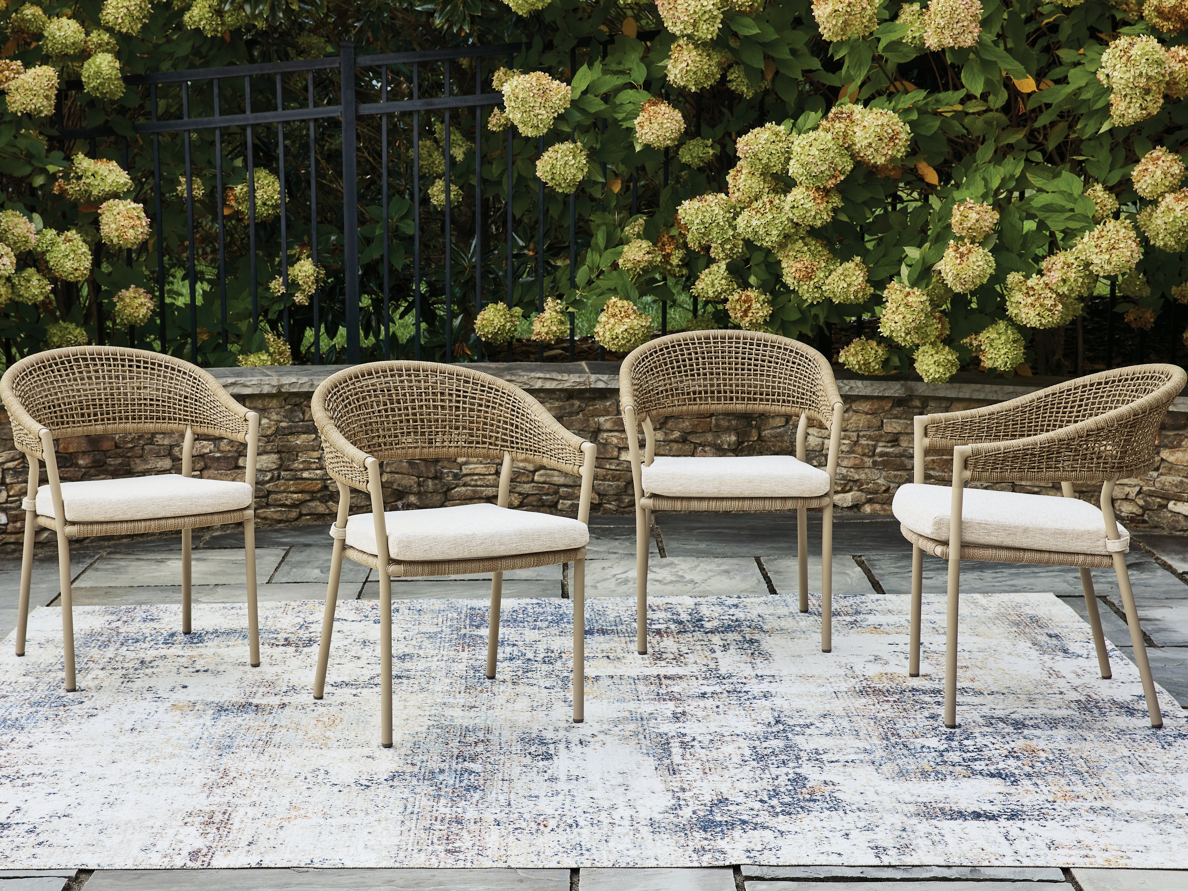 Best Furniture Outlet - Ashley Furniture - Orchard Beach Outdoor - Arm Chair With Cushion (4/CN) - PCP373-601A