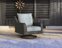 Best Furniture Outlet - Ashley Furniture - Elite Park Outdoor - Bench with Cushion / Gray - P518-600