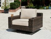Best Furniture Outlet - Ashley Furniture - Coastline Bay Outdoor - Sofa with Cushion / Brown - P784-838
