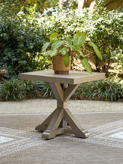 Best Furniture Outlet - Ashley Furniture - Laguna Heights Outdoor - Square End Table / Beige - PCP790-702