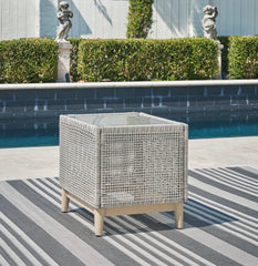 Best Furniture Outlet - Ashley Furniture - Seton Creek Outdoor - Square End Table / Gray - P798-702