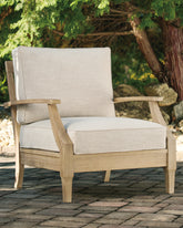 Best Furniture Outlet - Ashley Furniture - Clare View Outdoor - RAF/LAF Loveseat w/CUSH (Set of 2) / Beige - P801-854