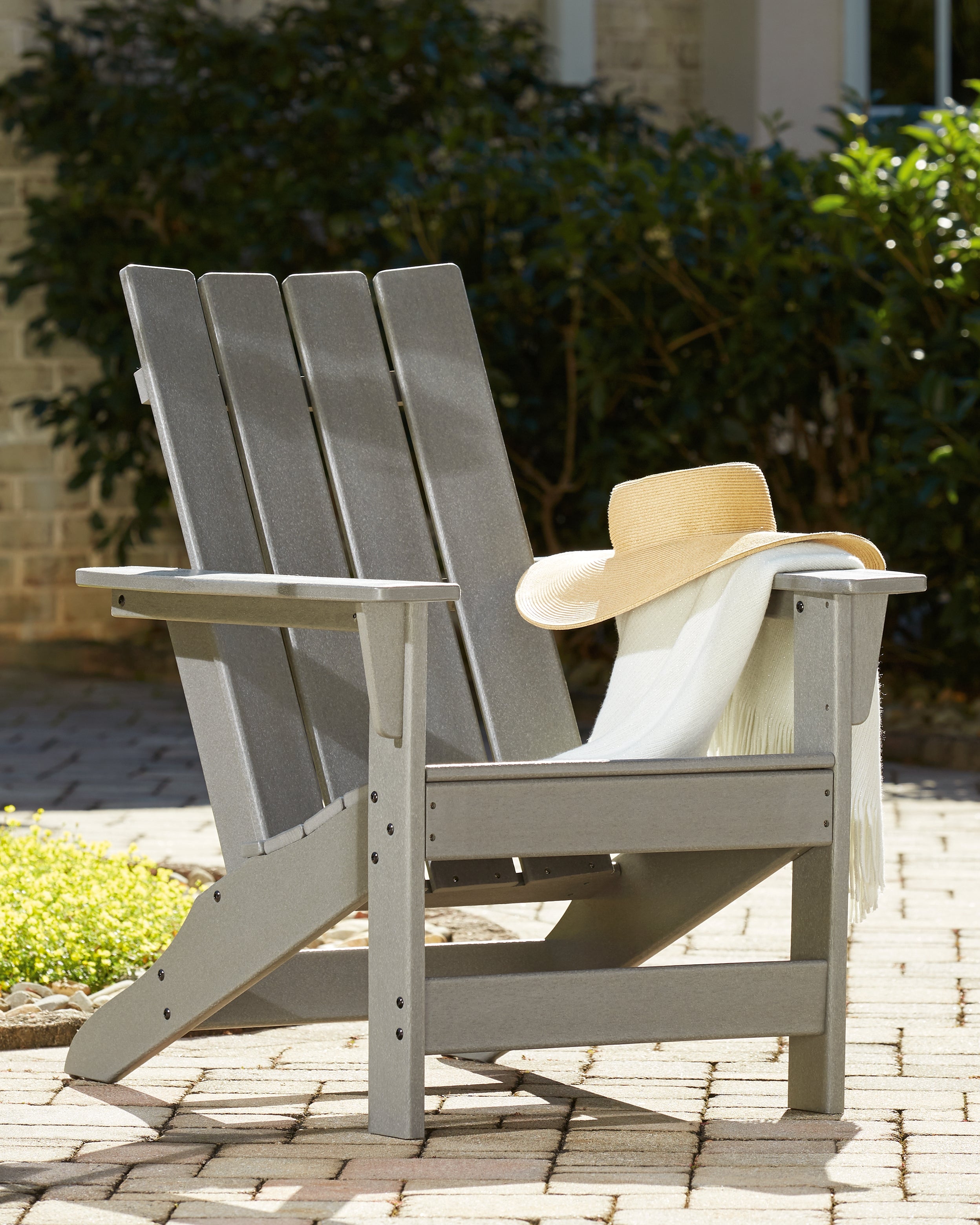 Best Furniture Outlet - Ashley Furniture - Visola Outdoor - Adirondack Chair / Gray - P802-898