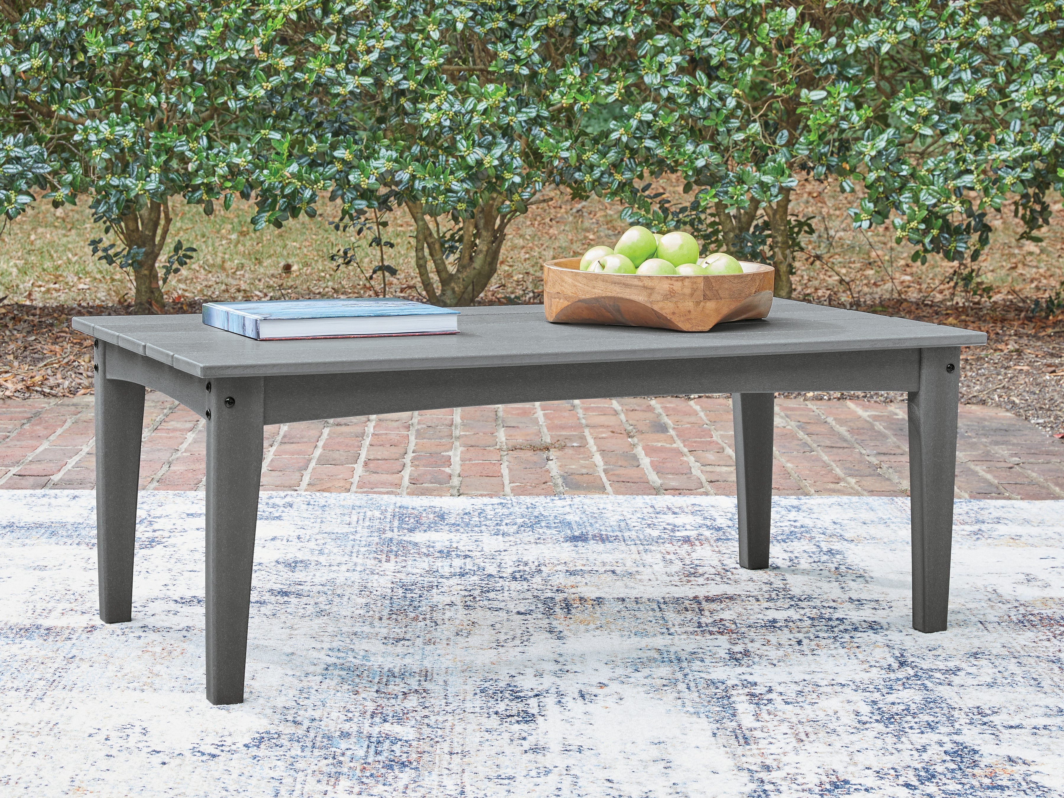 Best Furniture Outlet - Ashley Furniture - Cove Beach Outdoor - Rectangular Cocktail Table / Gray - PCP803-701