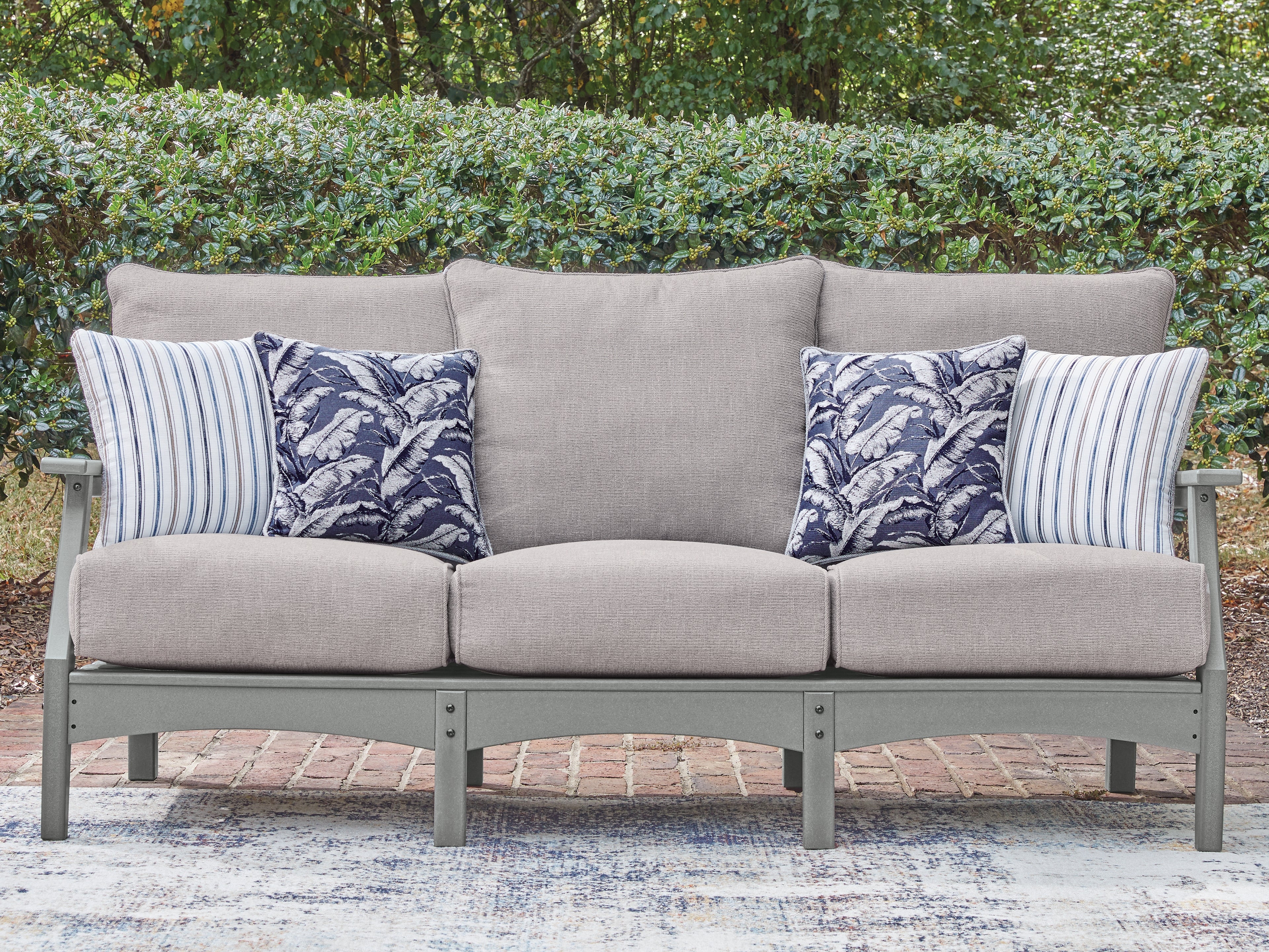 Best Furniture Outlet - Ashley Furniture - Cove Beach Outdoor - Sofa with Cushion - PCP803-838