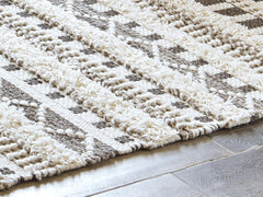 Best Furniture Outlet - Ashley Furniture - Karalee Rug - 5' x 7' Rug / Ivory/Brown - R404442
