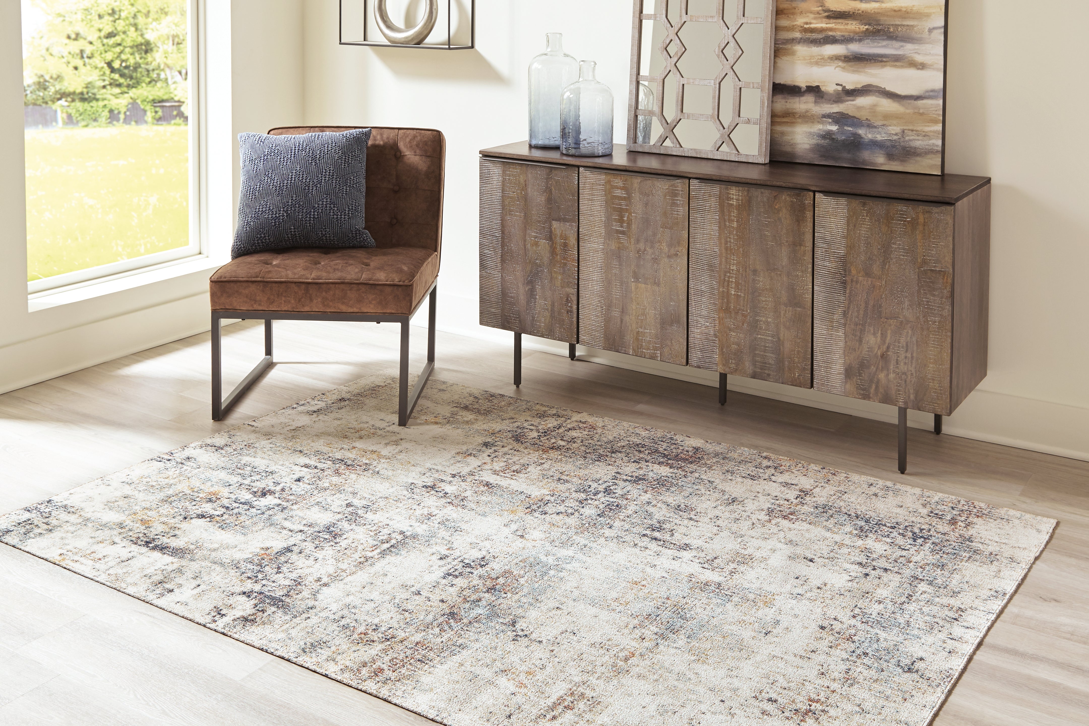 Best Furniture Outlet - Ashley Furniture - Jerelyn Rug - 7'10" x 10' Rug / Multi - R405041