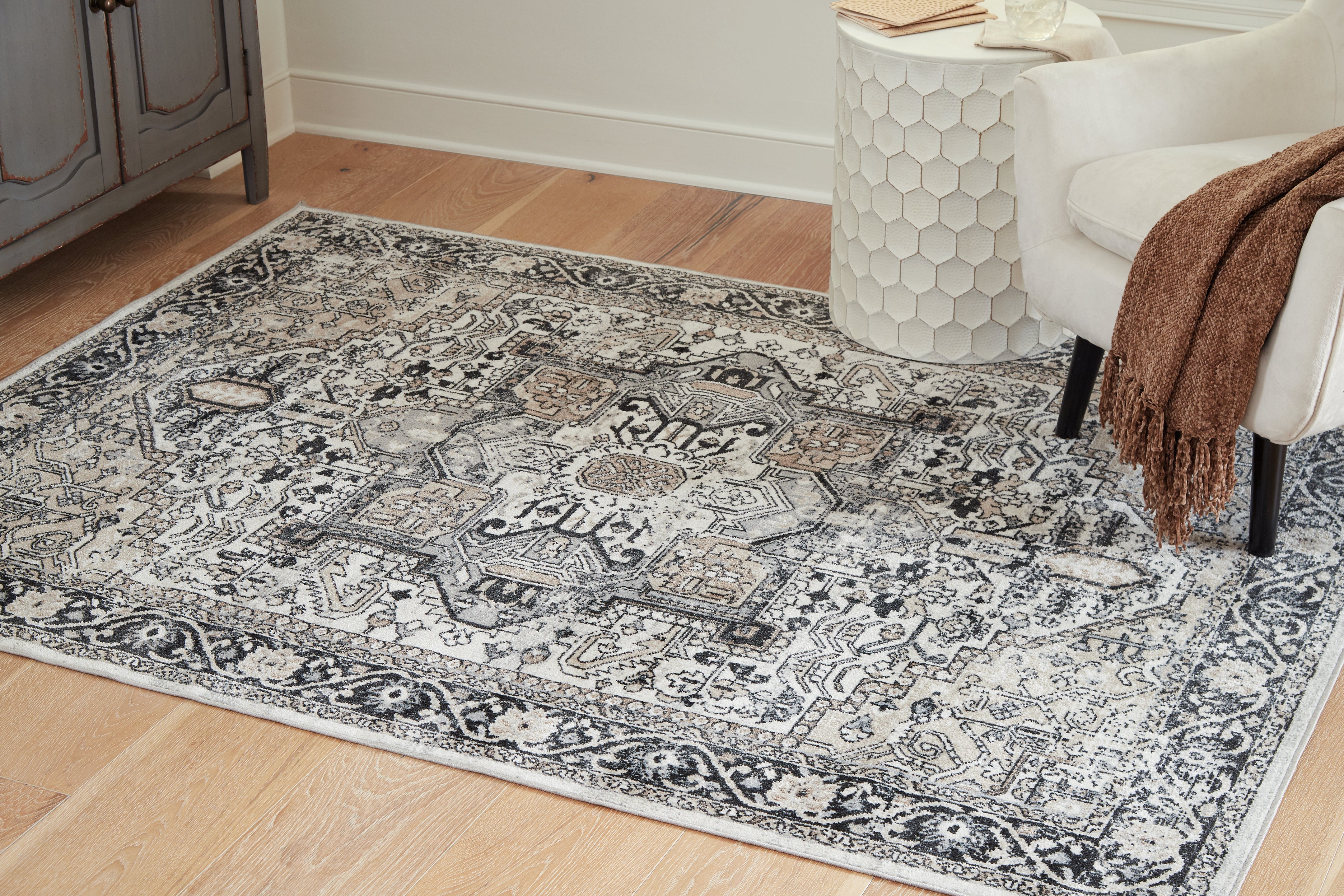 Best Furniture Outlet - Ashley Furniture - Gregmoore Rug - 5'2" x 6'10" Washable Rug / Multi - R405822