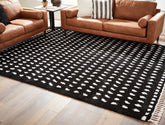 Best Furniture Outlet - Ashley Furniture - Minston Rug - 5' x 7' Rug / Black/White - R405952