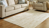 Best Furniture Outlet - Ashley Furniture - Ardenville Rug - 5' x 7'1" Washable Rug / Tan/Cream - R406212